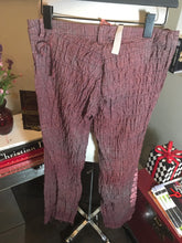 Load image into Gallery viewer, The People of the Labyrinths Burgundy Wool Plaid Pants NWT 2400-290-22920
