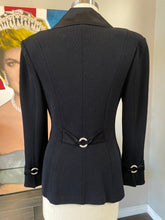 Load image into Gallery viewer, St. John Black Santana Knit Tuxedo Jacket NWT
