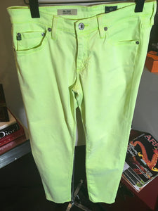 Adriano Goldschmed The Stilt Lime Green Stretch Cotton Jeans 2400-297-22920