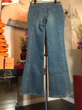 Load image into Gallery viewer, Lenfontaine Size 4 Blue DenierBell Boton Lace Up Jeans 2400-280-52120
