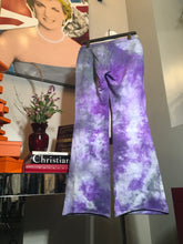 Load image into Gallery viewer, The People of the Labyrinths Purple Hand Painted Sweatpants 2400-425-91020
