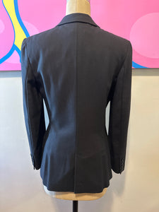 D&G Size 42 Black Career Blazer Jacket