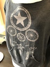 Load image into Gallery viewer, 291 Size 2 Gray White Cotton Dream Catcher Sweatshirt 2400-766-12120
