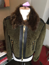 Load image into Gallery viewer, Burberry Brit Size 6 Brown Shearling Fur Jacket Coat 2677-1-92420
