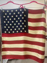 Load image into Gallery viewer, Ralph Lauren Red White Blue Stars Stripes American Flag Silk Scarf
