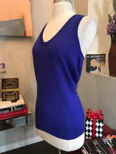 Load image into Gallery viewer, Alexander McQueen Size M Purple Wool &amp; Silk Cashmere Knit Top 2400-753-12119
