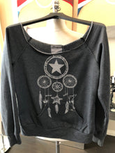 Load image into Gallery viewer, 291 Size 2 Gray White Cotton Dream Catcher Sweatshirt 2400-766-12120
