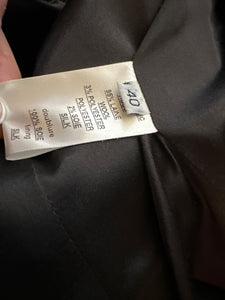 Balmain Size 40 Black Wool GabardineTuxedo Smoking Jacket