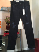 Load image into Gallery viewer, Adriano Goldschmed Size 29 Black Stretch Cigarette Jeans NWT 2400-329-31020
