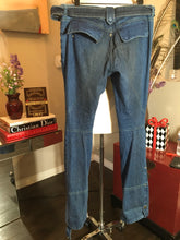 Load image into Gallery viewer, Jimmy Taverniti Size 44 Blue Cotton Belted Snap Jeans 2400-303-52020
