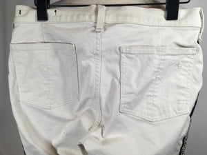 Rag & Bone Size 29 Cream & Black Stretch Cotton Jeans - 1-303-10/18/19