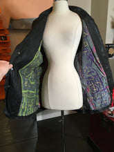 Load image into Gallery viewer, The People of the Labyrinths Sz M Black Leather Distressed Jacket 2400-79-11420
