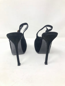 Yves Saint Laurent Black Trib Too Suede Pumps 1-532-112021