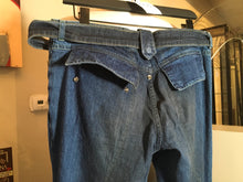 Load image into Gallery viewer, Jimmy Taverniti Size 44 Blue Cotton Belted Snap Jeans 2400-303-52020
