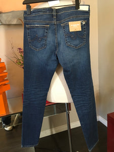 AG Size 30 Blue Ripped Super Skinny Ankle Legging Jeans 2400-327-31020