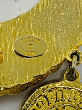 Load image into Gallery viewer, Alexis Kirk Gold Egyption Bib Necklace Vintage - 2536-1-12821
