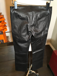 Chrome Hearts Size 2 Black Leather Pants 2400-331-12519