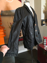 Load image into Gallery viewer, The People of the Labyrinths Sz M Black Leather Distressed Jacket 2400-79-11420
