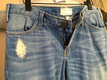 Load image into Gallery viewer, Current / Elliott Sz 27 Blue Stretch Cotton Distressed Jeans 2400-293-52120
