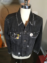 Load image into Gallery viewer, BALIK Levis Black Denim Los Angeles Lakers Repeat Champs Jacket 2400-194-2820
