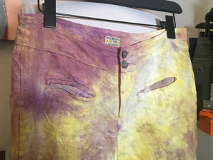 The People of the Labyrinths Yellow Lavender Hombre Linen Pants 2400-417-3320