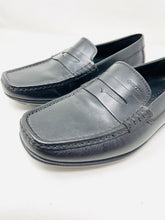 Load image into Gallery viewer, Geox 6 Black Leather Driving Shoes Loafers 1-440-8721
