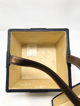 Load image into Gallery viewer, Moschino Brown Gold Leather Gift Box Bag Purse
