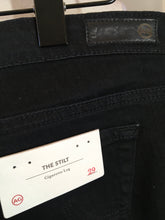 Load image into Gallery viewer, Adriano Goldschmed Size 29 Black Stretch Cigarette Jeans NWT 2400-329-31020
