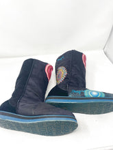 Load image into Gallery viewer, Desigual 40 Black Faux Fur Sueds Boots 2870-140-11121
