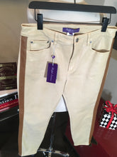 Load image into Gallery viewer, Ralph Lauren Cotton Leather Trim Tuxedo Jeans 2676-5-101020
