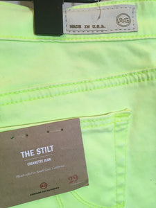 Adriano Goldschmed The Stilt Lime Green Stretch Cotton Jeans 2400-297-22920