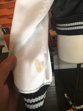 Load image into Gallery viewer, Off-White Black Satin Virgil Abloh Bomber Crain Eagle Jacket 2400-99-12119

