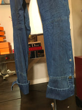 Load image into Gallery viewer, Jimmy Taverniti Size 44 Blue Cotton Belted Snap Jeans 2400-303-52020
