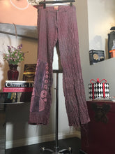 Load image into Gallery viewer, The People of the Labyrinths Burgundy Wool Plaid Pants NWT 2400-290-22920
