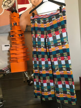 Load image into Gallery viewer, Missoni Size 42 Wool Orange Black Green Knit Square Pants 2400-382-12320
