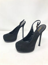 Load image into Gallery viewer, Yves Saint Laurent Black Trib Too Suede Pumps 1-532-112021
