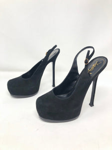 Yves Saint Laurent Black Trib Too Suede Pumps 1-532-112021