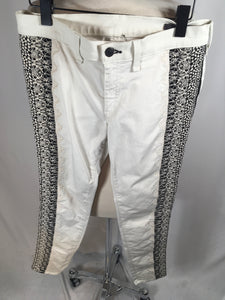 Rag & Bone Size 29 Cream & Black Stretch Cotton Jeans - 1-303-10/18/19