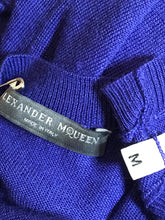 Load image into Gallery viewer, Alexander McQueen Size M Purple Wool &amp; Silk Cashmere Knit Top 2400-753-12119
