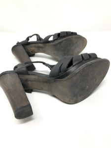 Henry Begieluin Black Leather Leather Sandals 2860-1-7621