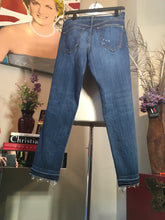 Load image into Gallery viewer, Current / Elliott Size 28 Blue Stretch Cotton Distressed Jeans 2400-314-52120
