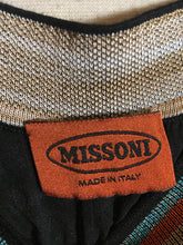 Load image into Gallery viewer, Missoni Size 42 Orange &amp; Black Knit Zig Zag Pants 2400-379-122719
