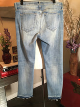 Load image into Gallery viewer, Current / Elliott Size 28 Blue Stretch Cotton Distressed Jeans 2400-312-52120
