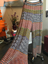 Load image into Gallery viewer, Missoni Size 42 Orange &amp; Black Knit Zig Zag Pants 2400-379-122719
