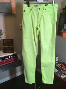 Adriano Goldschmed The Stilt Lime Green Stretch Cotton Jeans 2400-297-22920