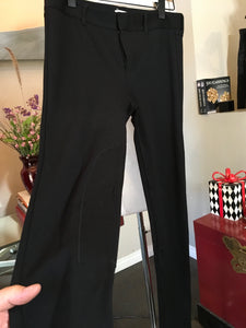 Vince Size 6 Black Riding Equestrian Style Skinny Leggings Pants 2400-469-3520