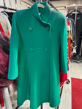 Load image into Gallery viewer, Oscar de la Renta Size M Green Wool Coat
