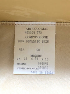 Moschino Brown Gold Leather Gift Box Bag Purse