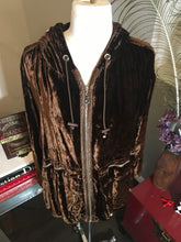 Load image into Gallery viewer, Theodore Size XS Brown Velour Pants Suit Track Set 2400-717-6620
