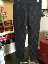 Load image into Gallery viewer, Philipp Plein Size S Black Cotton Lace Sweatpants 2400-400-12519
